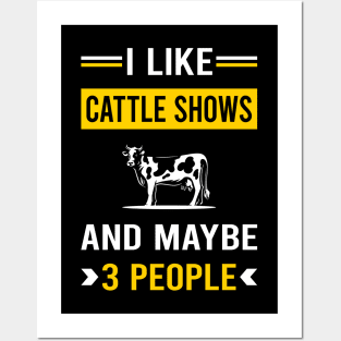 3 People Cattle Show Posters and Art